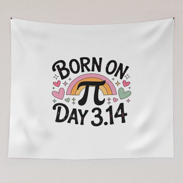 Item preview, Born on Pi Day Birthday Bday Math 3.14 Happy 14 March 14th designed and sold by catsdothingz.