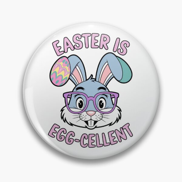 Item preview, Easter Is Egg-Cellent – Cute Bunny with Glasses Funny Easter Design designed and sold by SvgCraft.