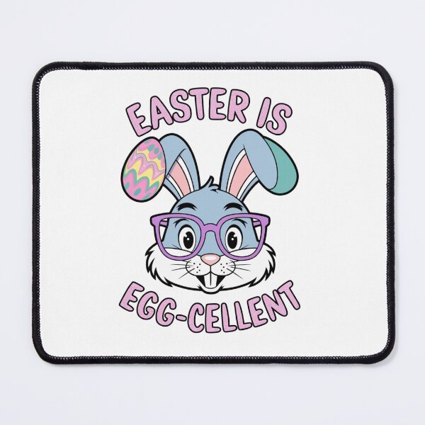 Item preview, Easter Is Egg-Cellent – Cute Bunny with Glasses Funny Easter Design designed and sold by SvgCraft.