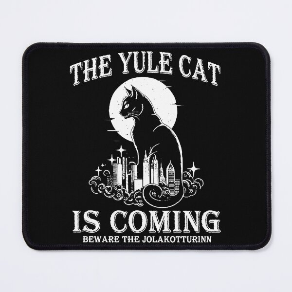 Item preview, The Yule Cat Jolakotturinn Christmas Cat Holiday Solstice Yule Icelandic Folklore Dark Academia designed and sold by GesanoSchuza.