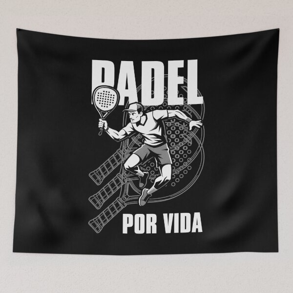 Item preview, Padel Tennis Por Vida Forever Funny Spanish Player Graphic designed and sold by GrandeDuc.