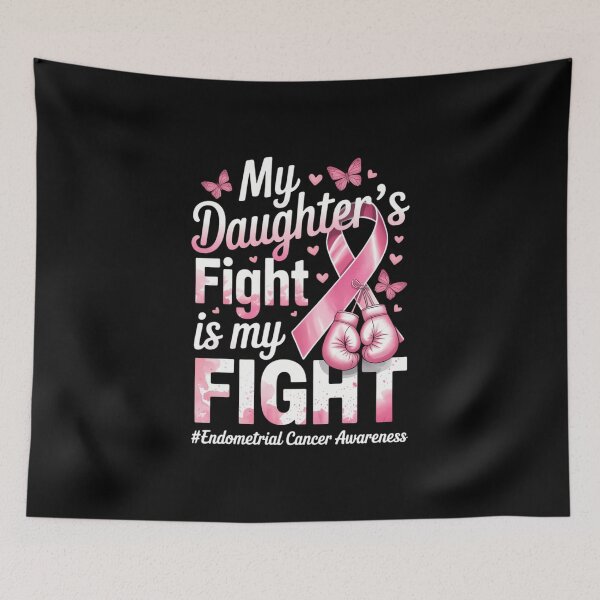 Item preview, Peach Ribbon Daughter Endometrial Cancer Awareness designed and sold by IdunayaStore.