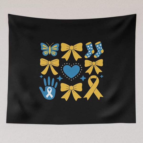 Item preview, Coquette Bow Trisomy 21 Down Syndrome Awareness Girls Kids designed and sold by catsdothingz.