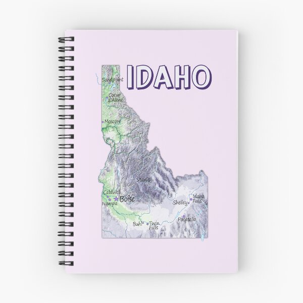 Item preview, Idaho State Topographic Map - Artistic Nature Style designed and sold by mashmosh.