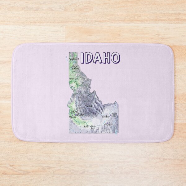 Item preview, Idaho State Topographic Map - Artistic Nature Style designed and sold by mashmosh.