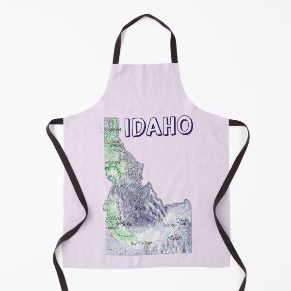 Item preview, Idaho State Topographic Map - Artistic Nature Style designed and sold by mashmosh.
