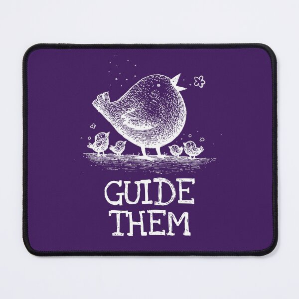 Item preview, Chalkboard Bird with Chicks, White on Purple designed and sold by nikoart001.