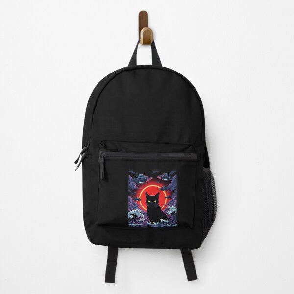 Item preview, Samurai Wave Cat – Dark Japanese Aesthetic designed and sold by yaginoie.