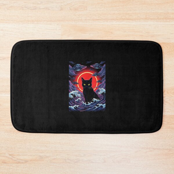 Item preview, Samurai Wave Cat – Dark Japanese Aesthetic  designed and sold by yaginoie.