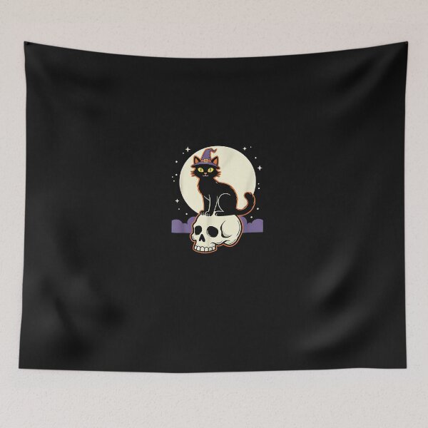 Item preview, Spooky Cute Witch Cat – Moonlight Art  designed and sold by yaginoie.