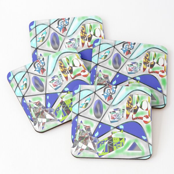 Item preview, symbols 3 geometric abstract colorful design designed and sold by SmashingDeals.
