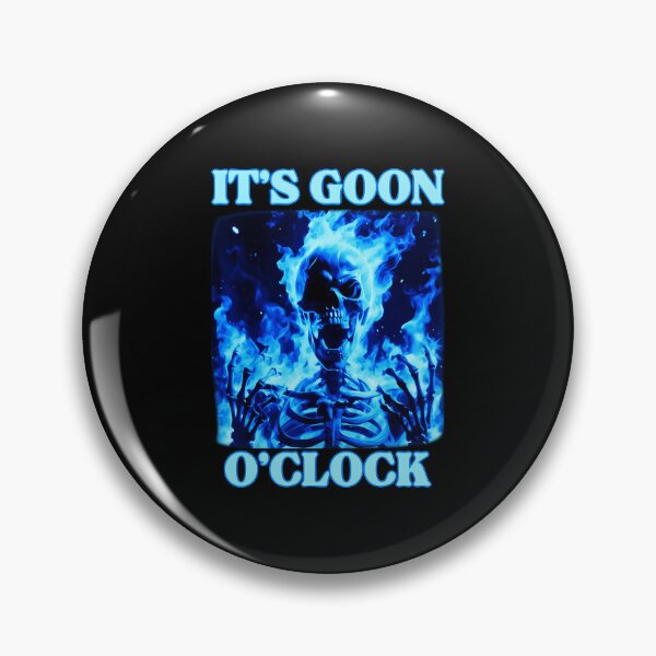 Item preview, It's Goon O'clock Flaming Skeleton  designed and sold by thalloathiew.