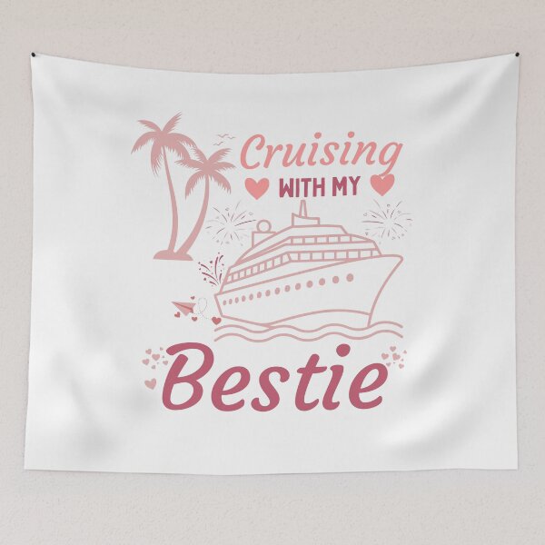 Item preview, Cruising With My Bestie Funny Besties Cruise Trip Matching  designed and sold by thebest-2studio.