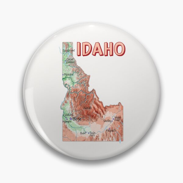 Item preview, Idaho State Topographic Map Art designed and sold by mashmosh.