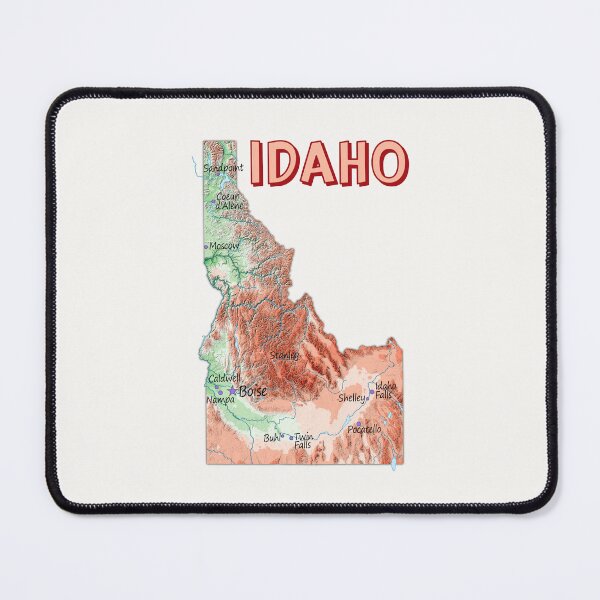 Item preview, Idaho State Topographic Map Art designed and sold by mashmosh.