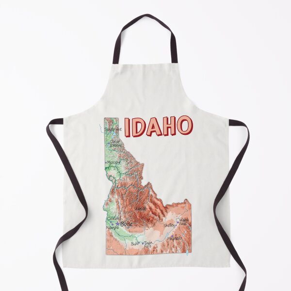 Item preview, Idaho State Topographic Map Art designed and sold by mashmosh.