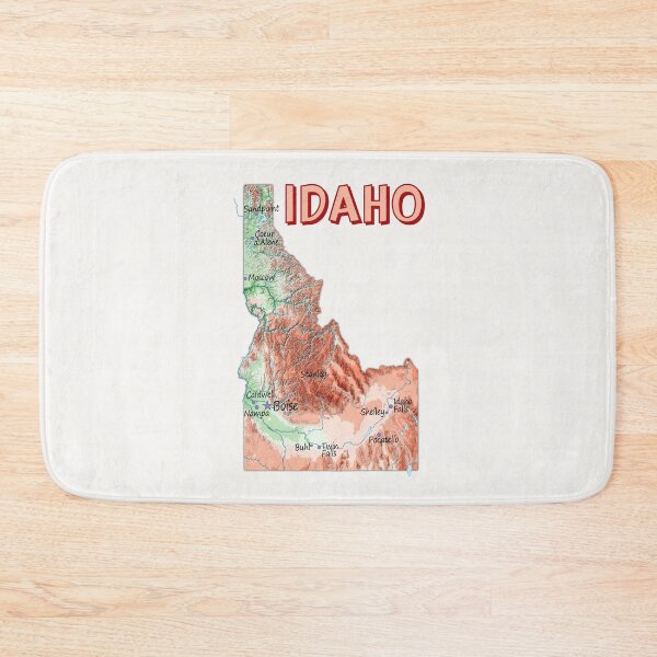 Item preview, Idaho State Topographic Map Art designed and sold by mashmosh.