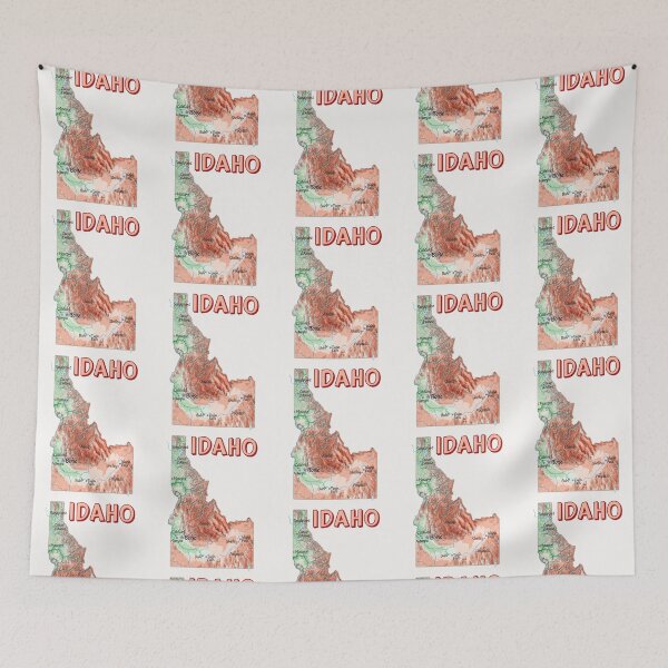 Item preview, Idaho State Topographic Map Art designed and sold by mashmosh.