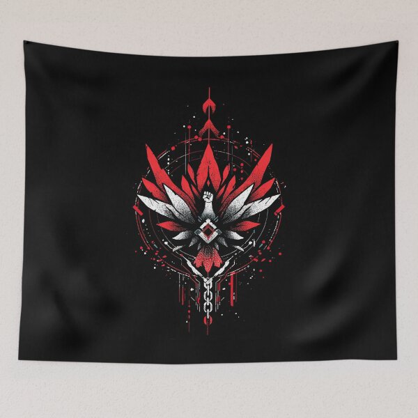 Item preview, Crimson Eagle Ascension – Geometric Power Symbol designed and sold by wolfgangrainer.