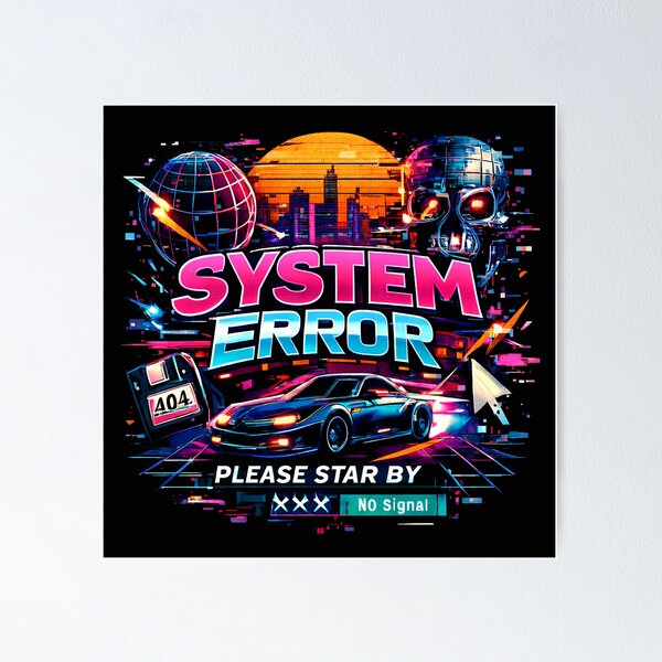 Item preview, System error in a glitchy future designed and sold by JOSHUAWAYLAND.
