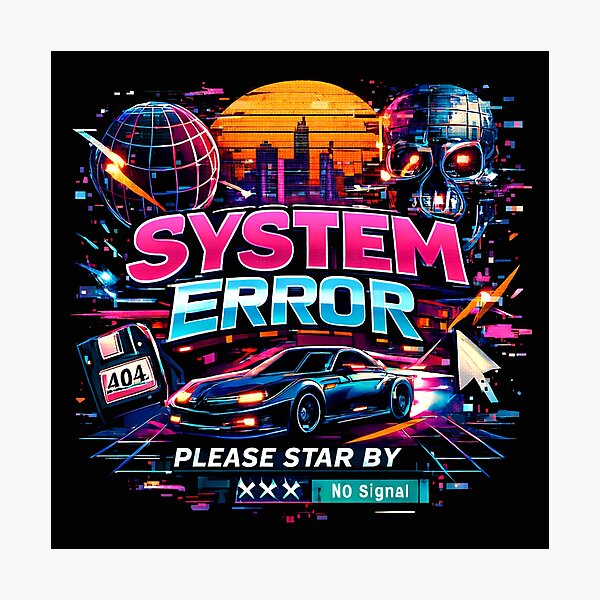 Item preview, System error in a glitchy future designed and sold by JOSHUAWAYLAND.