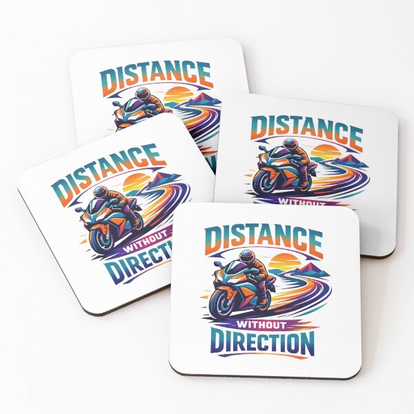 Item preview, Distance Without Direction – Long Distance Touring Motorcycle T-Shirt designed and sold by RMTrendy.