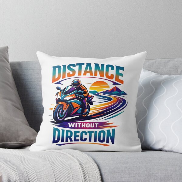 Item preview, Distance Without Direction – Long Distance Touring Motorcycle T-Shirt designed and sold by RMTrendy.
