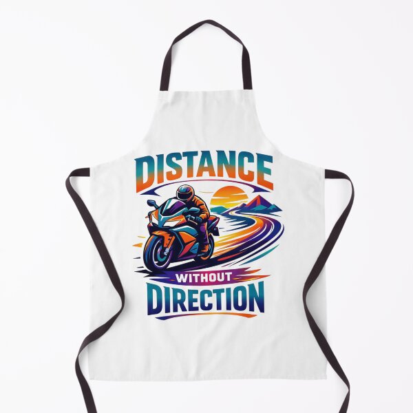 Item preview, Distance Without Direction – Long Distance Touring Motorcycle T-Shirt designed and sold by RMTrendy.