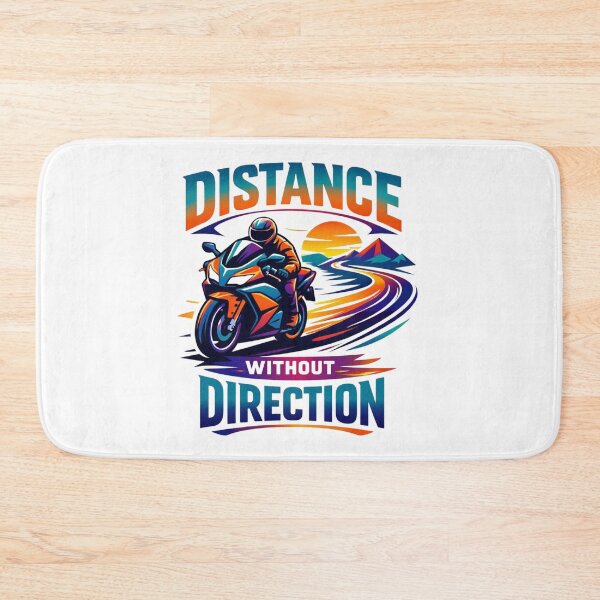 Item preview, Distance Without Direction – Long Distance Touring Motorcycle T-Shirt designed and sold by RMTrendy.