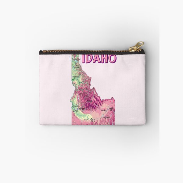 Item preview, Pink Idaho State Topographic Map Art designed and sold by mashmosh.
