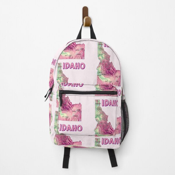 Item preview, Pink Idaho State Topographic Map Art designed and sold by mashmosh.