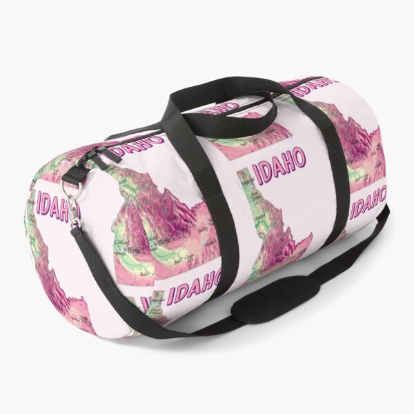 Item preview, Pink Idaho State Topographic Map Art designed and sold by mashmosh.