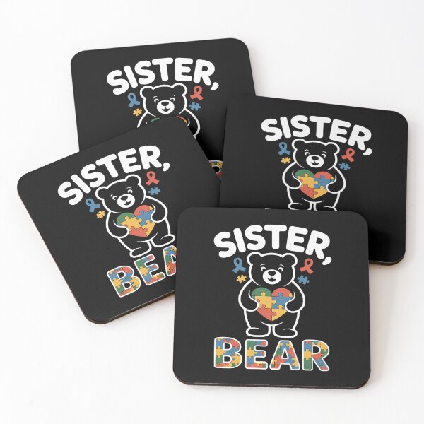 Item preview, Cute Sister Bear Autism Awareness Autistic Family Lover designed and sold by catsdothingz.