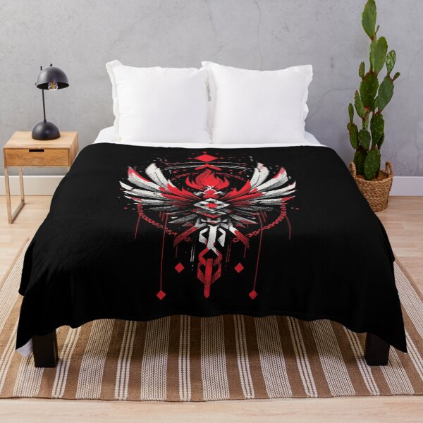 Item preview, Crimson Eagle Ascension – Geometric Power Symbol designed and sold by wolfgangrainer.