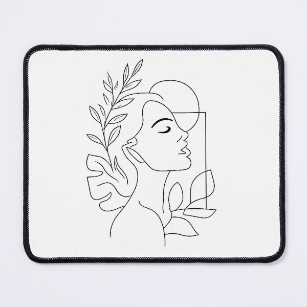 Item preview, Stylized profile with botanical accents designed and sold by JOSHUAWAYLAND.