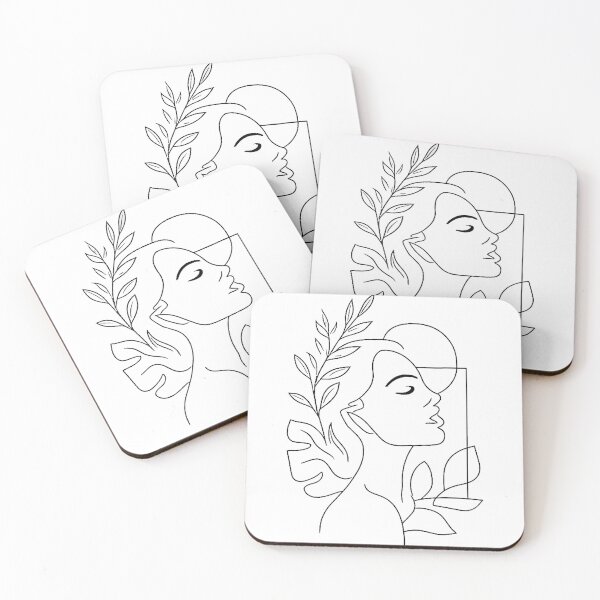 Item preview, Stylized profile with botanical accents designed and sold by JOSHUAWAYLAND.