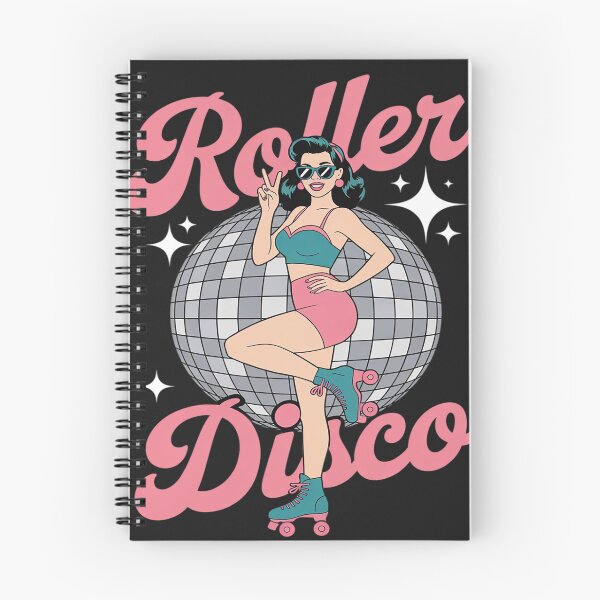 Item preview, Cool Roller Skating Skate Girl 1970s Roller Disco designed and sold by BlueCreator-inc.