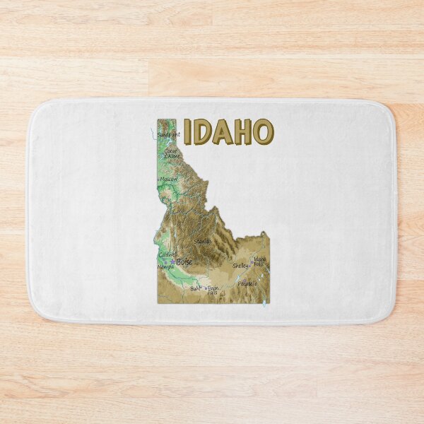 Item preview, Idaho State Map - Vintage Topographic Style designed and sold by mashmosh.