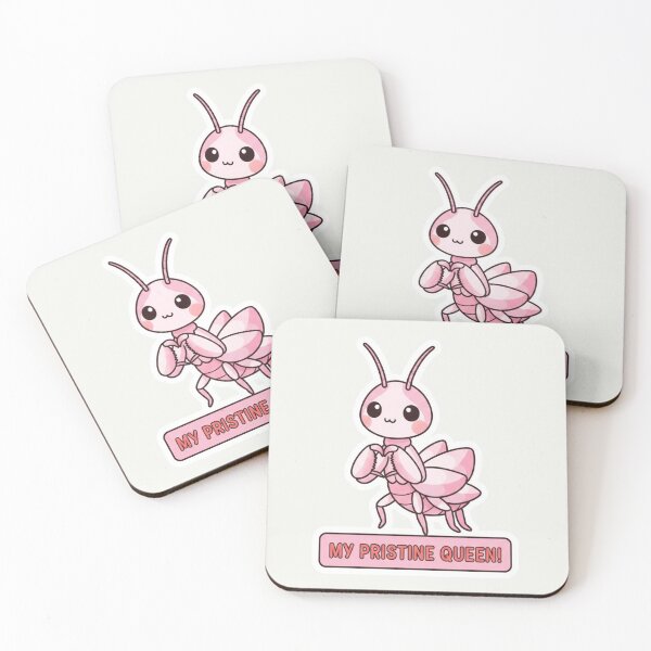 Item preview, Kawaii Pink Orchid Mantis My Pristine Queen Valentine Sticker designed and sold by arup7980.
