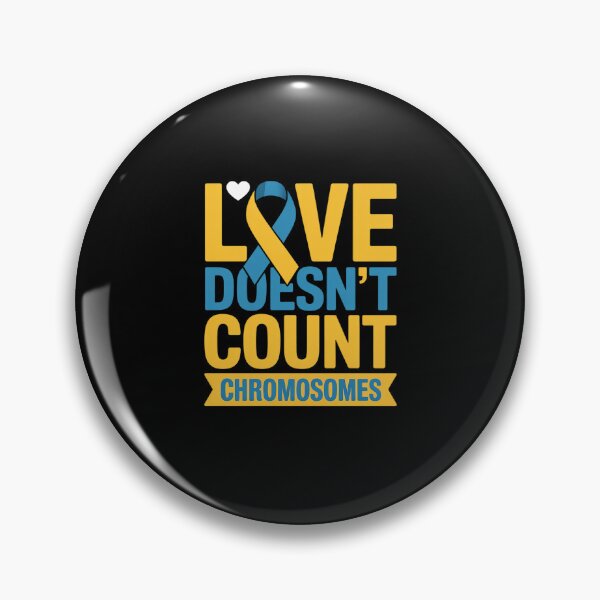 Item preview, Down Syndrome Day Love Doesn't Count Chromosomes designed and sold by catsdothingz.