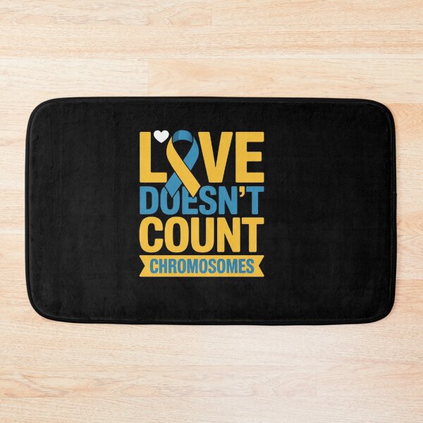 Item preview, Down Syndrome Day Love Doesn't Count Chromosomes designed and sold by catsdothingz.