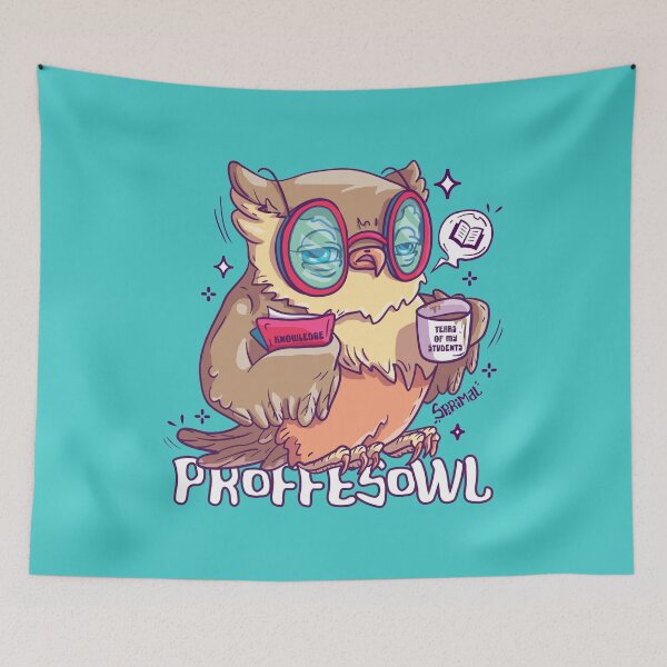 Item preview, Professowl - professor owl pun designed and sold by SPIRIMAL.
