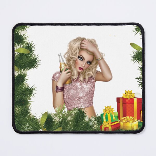 Item preview, Holiday Aesthetic Vixen Girl – Dark Aesthetic Christmas Vibes, Holiday Aesthetic art | Nyota designed and sold by GraphixKing999.