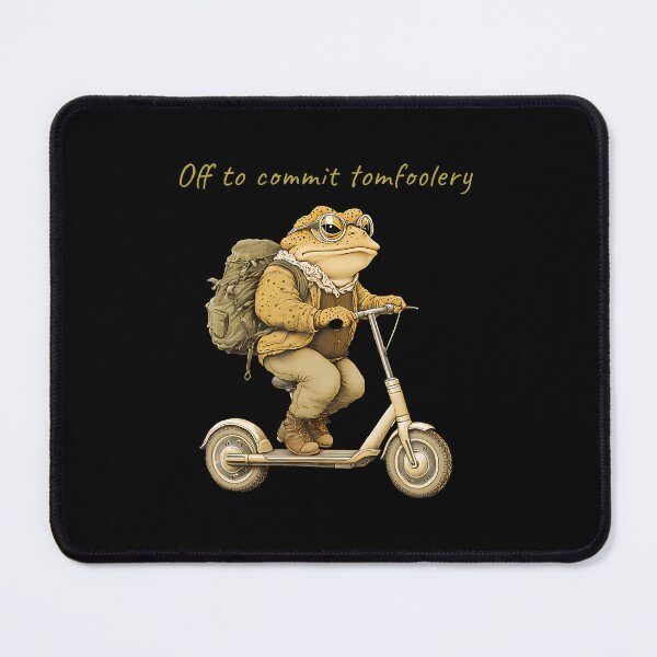 Item preview, Off To Commit Tomfoolery Funny Frog Scooter designed and sold by godreyimmzzg.