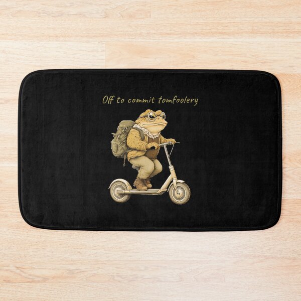 Item preview, Off To Commit Tomfoolery Funny Frog Scooter designed and sold by godreyimmzzg.