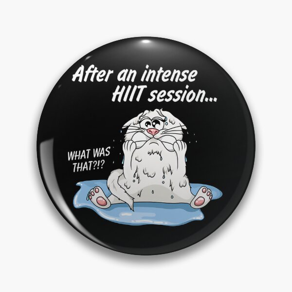 Item preview, Hiit Fitness Training Shocked Cat Cartoon designed and sold by nfrjdcla81.
