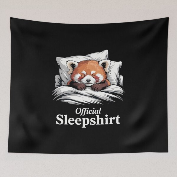 Item preview, Official Sleepshirt Sleeping Red Panda Animal Lovers  designed and sold by IdunayaStore.