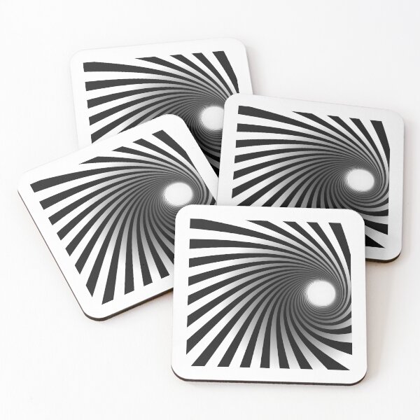 Item preview, Black White Spiral Voertx designed and sold by FunnyStyleLine.