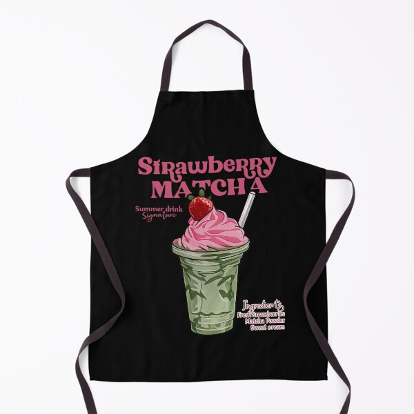 Item preview, Strawberry Matcha — Cute Aesthetic Summer Drink Illustration designed and sold by flowerpower999.