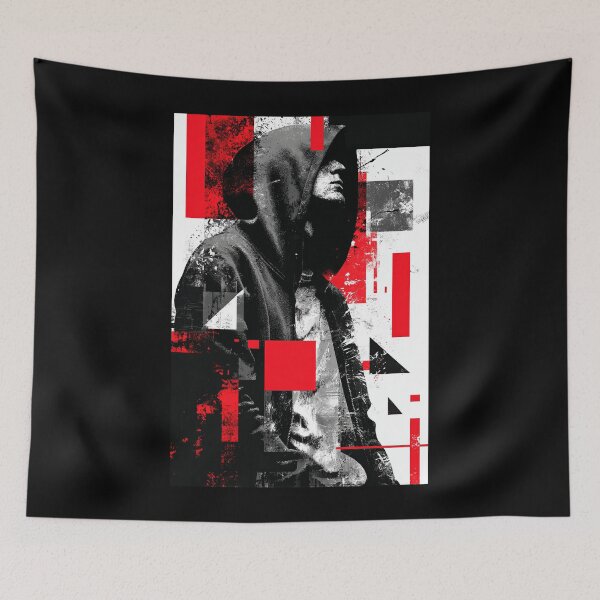 Item preview, Urban Shadow – Abstract Hooded Figure designed and sold by wolfgangrainer.